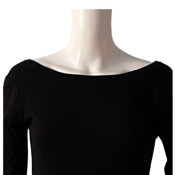 Fabletics Sweater Womens XS‎ Black Emerson Cowl Back Casual Athleisure Commute - Picture 4 of 10